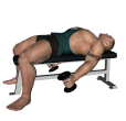 Dumbbell Curl - Lying Supine
